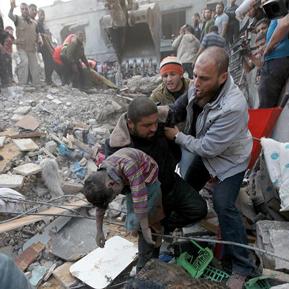 Gaza bajo bombardeo Gaza bajo bombardeo