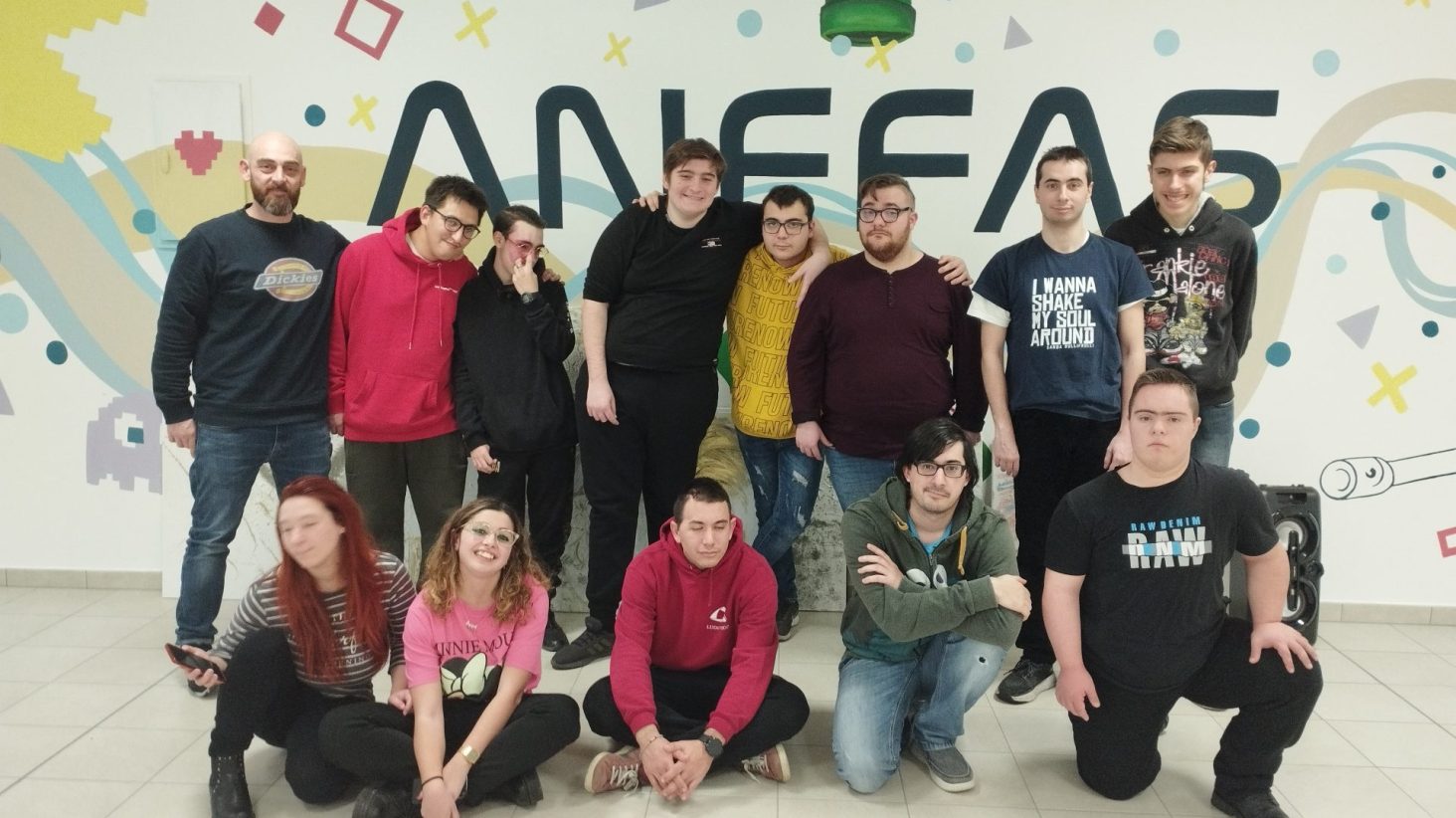 Giovani partecipanti al Progetto Videogames di Anffas Mirandola