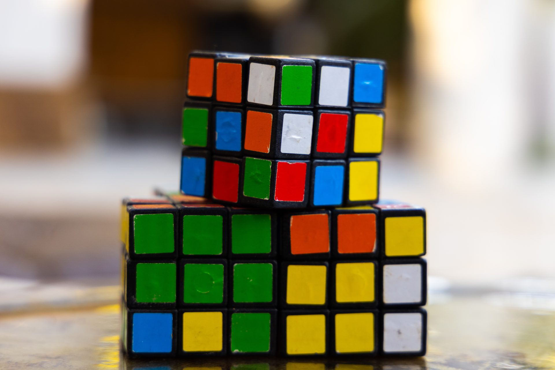Tre cubi di Rubik