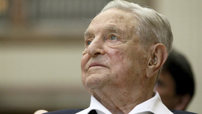 FILE - George Soros, founder and chairman of the Open Society Foundations, attends the Joseph A. Schumpeter Award ceremony in Vienna, Austria, June 21, 2019. Open Society Foundations said Wednesday, July 19, 2023, that they plan to limit new grantmaking until February, as the nonprofits transition to a new operating model run by billionaire investor Soros’ son, Alex. A spokesperson for the foundations said that the pause will not affect current grantees. (AP Photo/Ronald Zak, File)