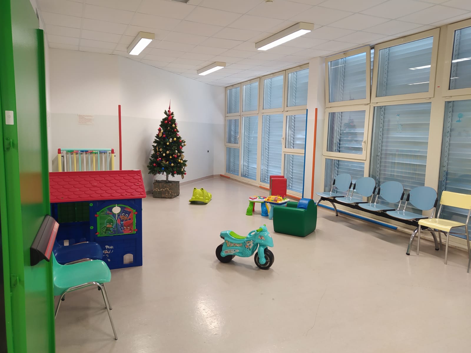Sala dei giochi del reparto di neuropsichiatria infantile di Matera