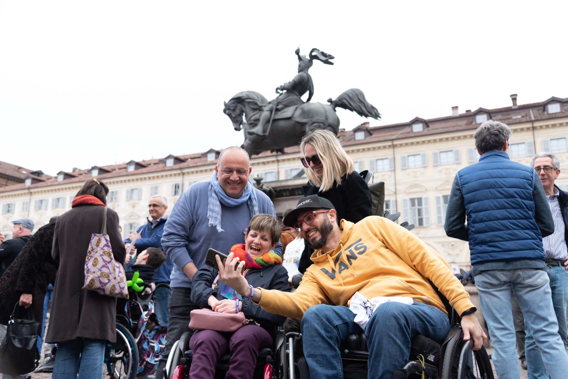 Photo LaPresse - 15/04/2023 Torino (Italia) News - Prima edizione del Disability Pride di Torino.