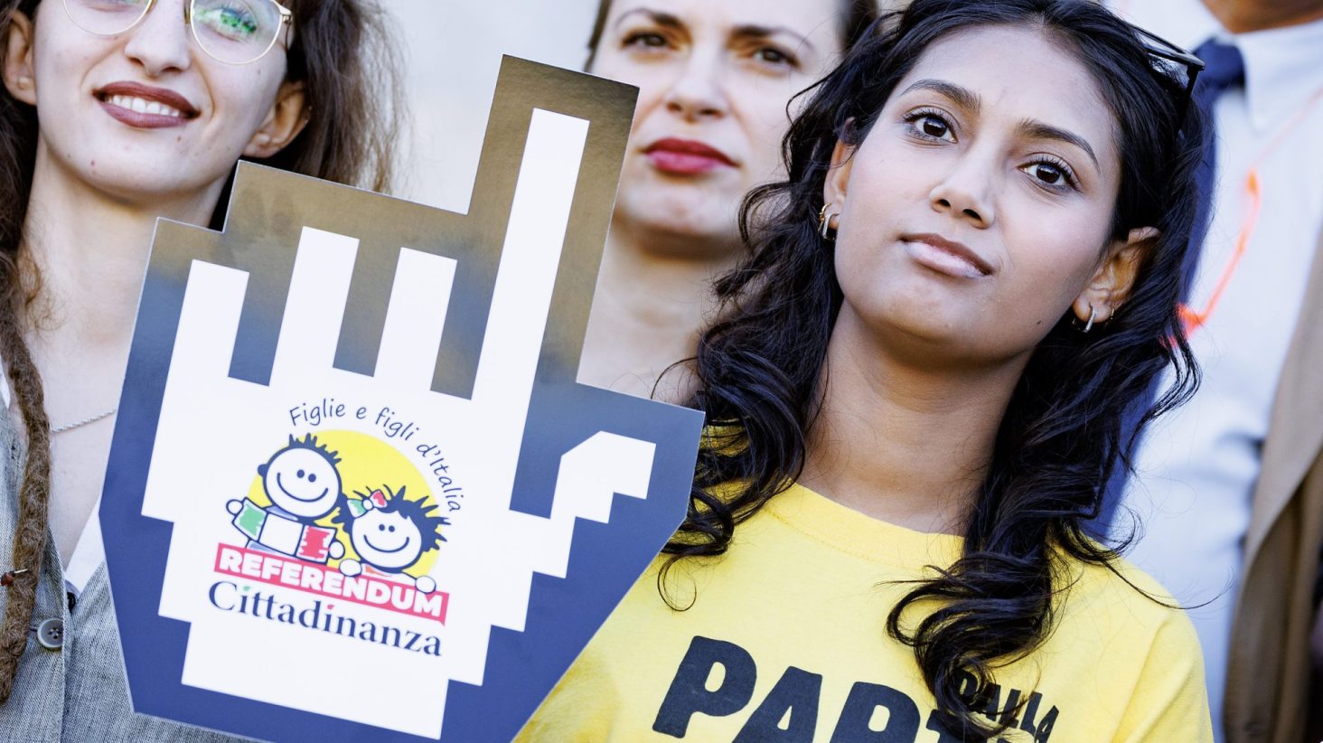 Consegna alla Corte di Cassazione delle firme raccolte per il referendum sulla cittadinanza, Roma, Lunedì, 30 Settembre 2024 (Foto Roberto Monaldo / LaPresse)