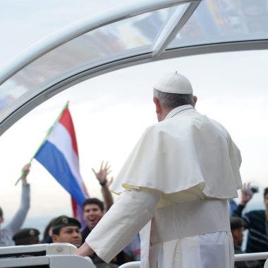 Papa Francesco alla Giornata Mondiale della Gioventù del luglio 2013 a Rio de Janeiro, in Brasile. È qui che per la prima volta disse ai giovani il suo "hagan lio".