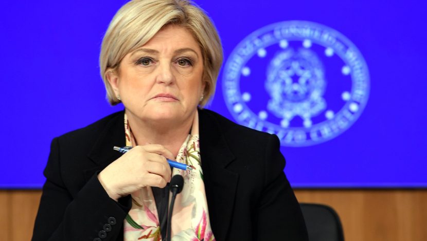 La ministra del Lavoro e delle Politiche Sociali Marina Elvira Calderone
