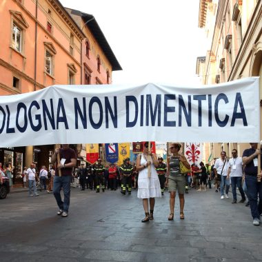 Manifestazione commemorativa per il 44esimo anniversario della strage alla Stazione Centrale di Bologna (Italia) Venerdì, 2 Agosto 2024