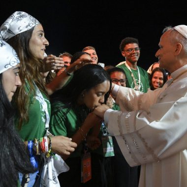 Foto Vatican Media/LaPresse 03/08/2025 Roma,Italia Cronaca Nella foto : Papa Leone XIV Messa al Giubileo dei giovani